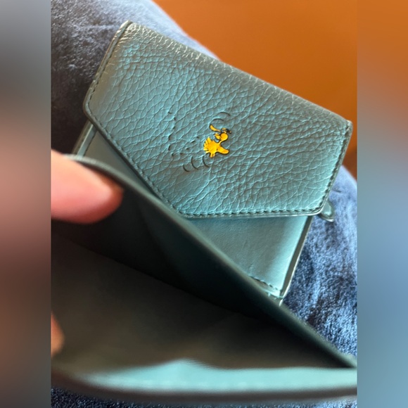 Coach Peanuts Woodstock Wallet  in Robin Blue - Picture 5 of 6